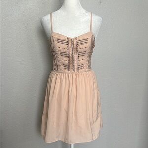 American Eagle Beaded Fit & Flare Mini Dress Size 00